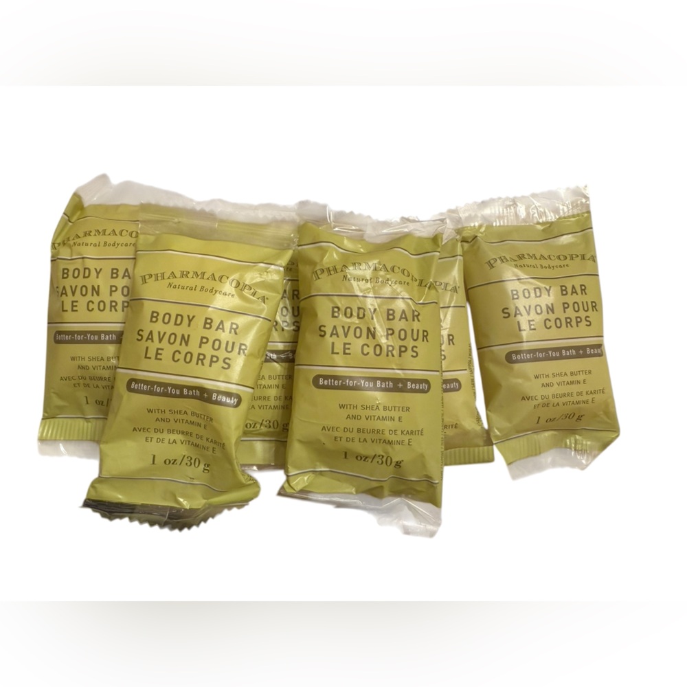 Pharmacopia Natural Bodycare Body Bar Bundle of 6 travel size 1 oz bars - Picture 3 of 5